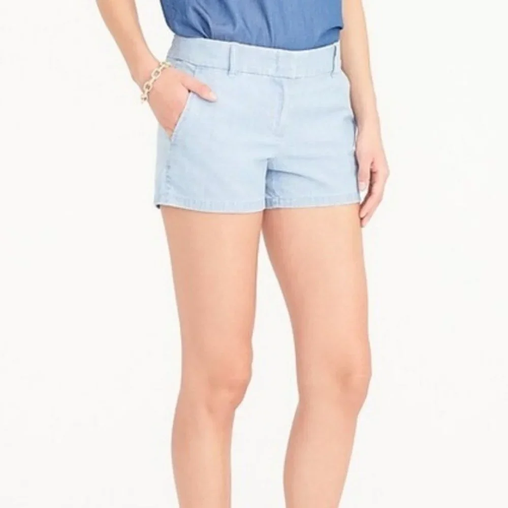 J.CREW Cotton Chambray Shorts